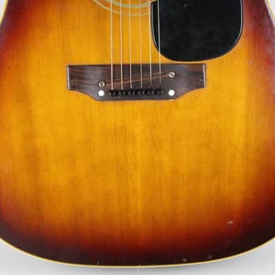 1968 Vintage Gibson J45 ADJ Sunburst Finish 1960s Kalamazoo USA +OHSC image 5