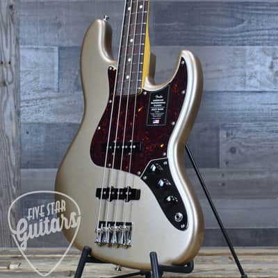 Mint Fender American Professional Classic Jazz Bass - Faded Firemist Gold with Gigbag image 12
