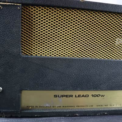 1969 Marshall Super Lead 100w Guitar Amp Head Vintage model 1959 original post plexi metal panel JMP 100 watt Rock n Roll Machine AC/DC Jimi Hendrix Amplifier image 11