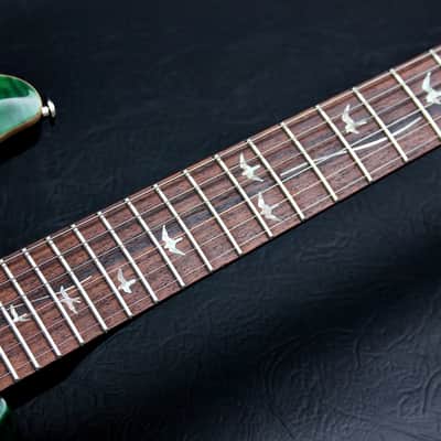 PRS USA Custom 24 20th Anniversary "Emerald Green + Rosewood" (2005) AAA+ Ten Top image 12