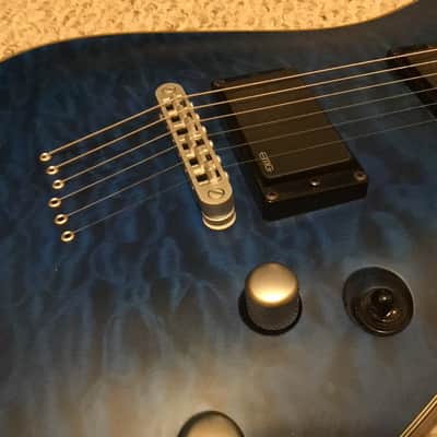 Schecter C-1 Platinum Diamond Series Electric Guitar MIK Midnight Blue Satin MINT! image 9