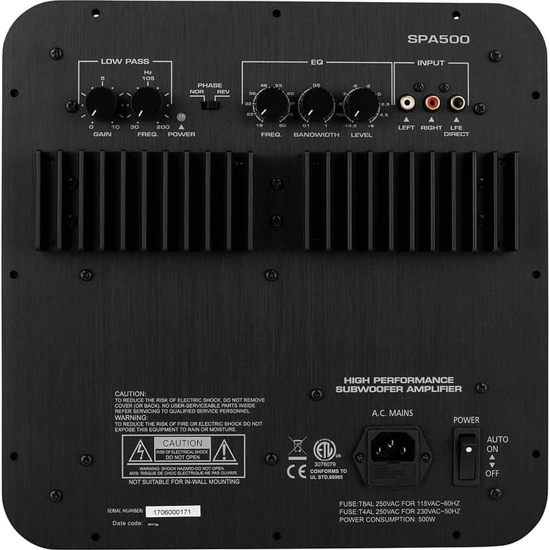 Dayton Audio - SPA500 - 500W Subwoofer Plate Amplifier image 1