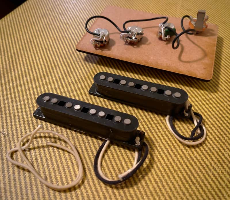 Jazz Bass Alnico Pickups & Wiring Harness image 1