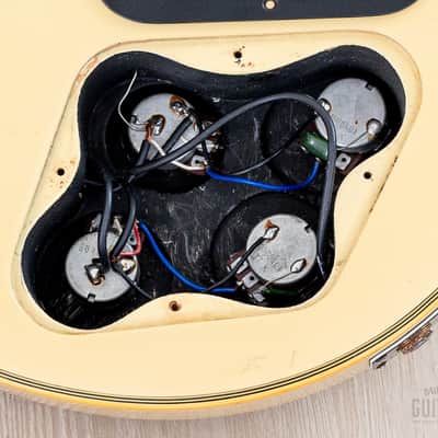 1983 Burny RLC-60 Custom Vintage Guitar Cream White w/ Case, Japan Fernandes image 15