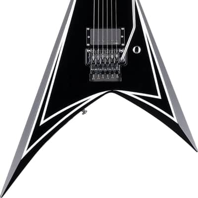 ESP LTD Alexi Laiho Signature Sawtooth 20th Anniversary Limited Edition Electric Guitar, Ebony Fingerboard, Black with White image 2