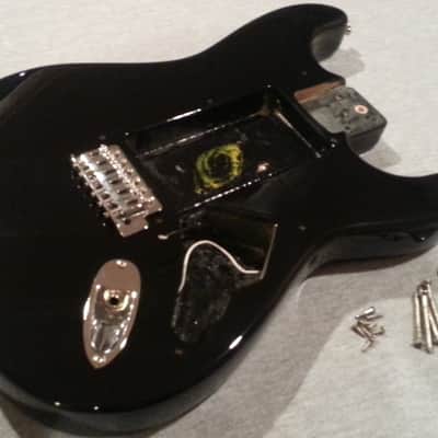 Squier Affinity Stratocaster Body - Full Width - Solid Alder - Swimming Pool Route - Bridge - Input image 1