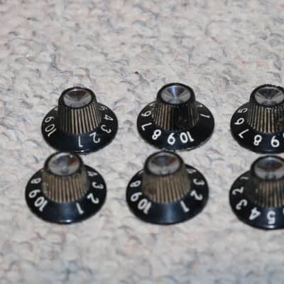 Vintage Original Fender Blackface Amp Control Knobs - Lot of 6 image 2