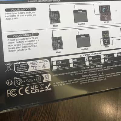 NuX B8 Wireless Instrument System 2024 - Present - Black image 3