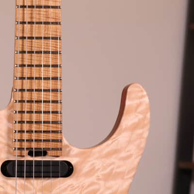Jackson Custom Shop USA Signature Phil Collen PC1 - Caramelized Flame Maple Fingerboard, Satin Au Natural image 6