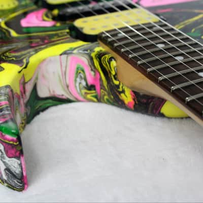 Custom Swirl Painted and Upgraded (MIK) Ibanez RG 270 Electric Guitar image 10