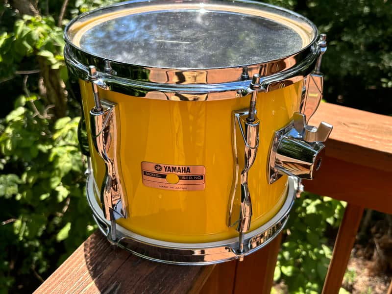 Vintage Yamaha TT-910RA 1983 10"x 8" Recording Custom Tom in Mellow Yellow image 1