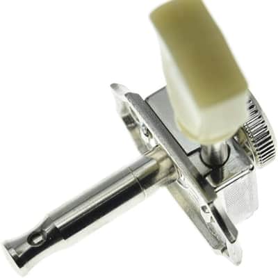 3x3 Vintage Style Guitar Locking Tuners Guitar Tuning Keys Pegs Guitar Lock Machine Heads for Les Paul Guitars Nickel with tulip Button image 3