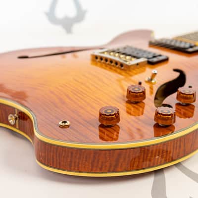 Daion H555 Headhunter HS (Honey Sunburst) HH-555 Semi-hollow electric image 20