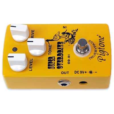 Pigtone PP-21 Super Overdrive Guitar Effect Pedal 9V DC-True Bypass image 8