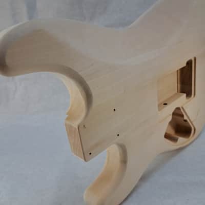 Unfinished Basswood SSS Strat Stratocaster body Fits Fender neck J2426 image 7