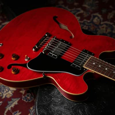 Tokai Japanese UES-158 Quilted Maple Semi Hollow Cherry Red image 15