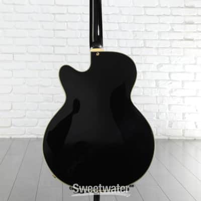 D'Angelico Excel 59 Hollowbody Electric Guitar - Solid Black with Stairstep Tailpiece (59ExSBkd1) image 2