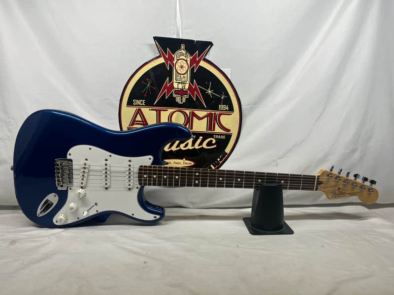 Fender Standard Stratocaster Strat Electric Guitar MIM - Made in Mexico - Electron Blue image 1