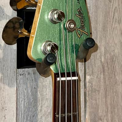NEW Fender Custom Shop Limited Edition '60s Jazz Bass Deluxe Closet Classic - Aged Sage Green Metallic, Pro Set Up Included! Ships Fast and Free! image 7