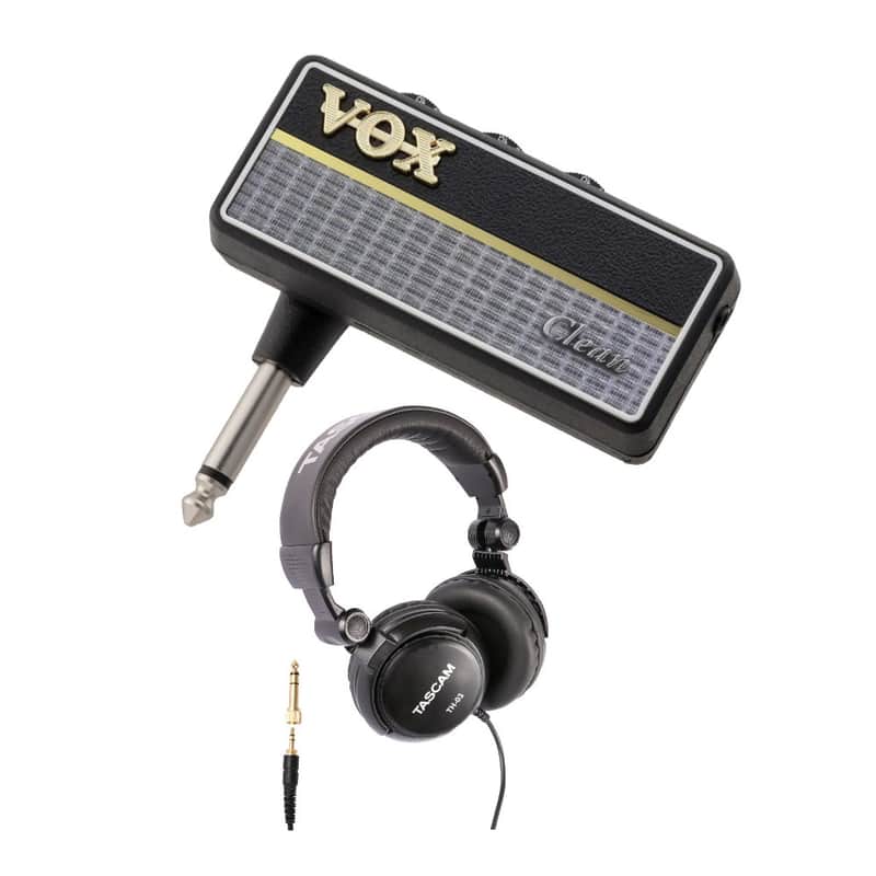 VOX amPlug 2 Guitar Headphone Amplifier (Clean) with Over-Ear Headphones image 1
