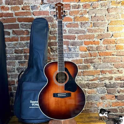 Yamaha CJ-818SB Jumbo Acoustic Guitar w/ GB (1980s - Sunburst) image 2