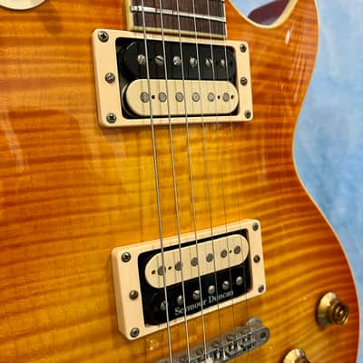 Edwards by ESP E-LP 2000s Flame Top Cherry Sunburst Made in Japan Les Paul image 7