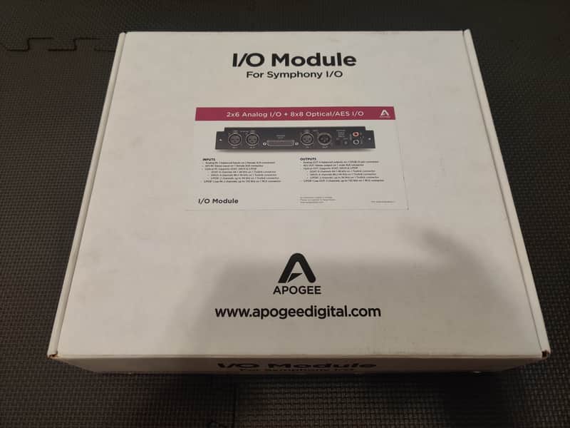 Apogee 2x6 Analog I/O + 8x8 Optical + AES I/O Module for Symphony I/O image 1