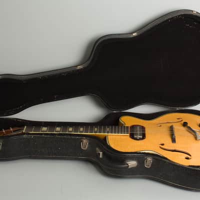 Harmony  H-65 Hollow Body Electric Guitar (1959), ser. #86H65, black hard shell case. image 10