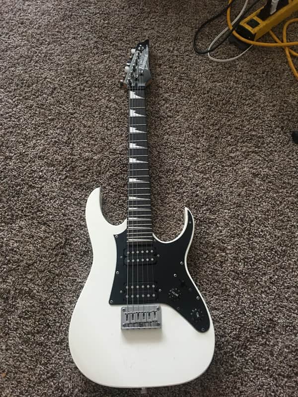 Ibanez GRGM21-WH GIO RG Series Mikro Short-Scale Electric Guitar White image 1