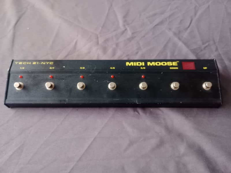 Tech 21 Midi Moose Black 7 Button pedal *** FREE SHIPPING *** image 1