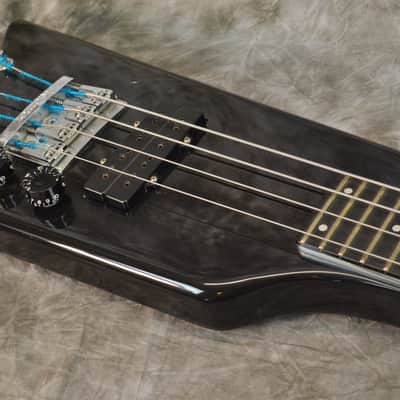 1983 Headless Aluminum Neck KRAMER Duke Deluxe Bass - Black image 10
