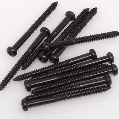 True Custom Shop® 1 3/16" Black Pickup Mounting Screws for Fender P & J Bass image 1