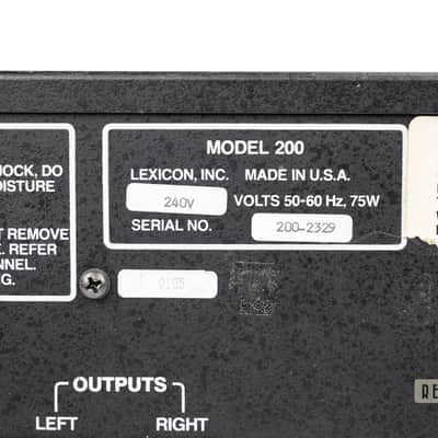 Lexicon Model 200 Digital Reverb image 7