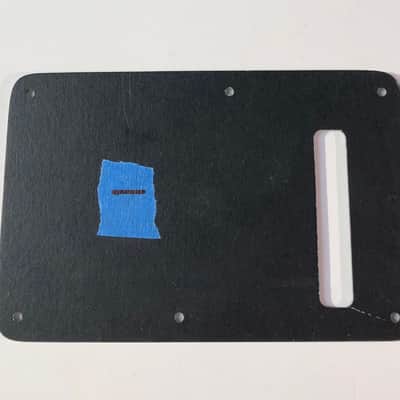 Fender Stratocaster 3-Ply Modern Style Back Plate Tremolo Cover Black image 4