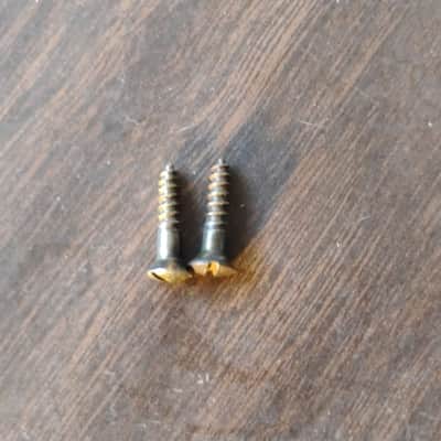 1950s Fender Broadcaster Nocaster Black guard tele original vintage control plate Screw set 1950-1952 ish 50 51 52 image 2