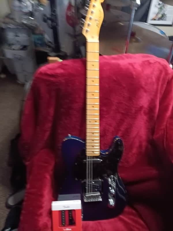 H.S. Anderson Telecaster 2025 - Purple burst maple top image 1