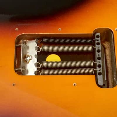 Vintage Fender Aged Relic Standard Strat Guitar Body Sunburst Semi Loaded + Bridge Hardware 5.1 lb JAN 27 2000 RARE! image 8