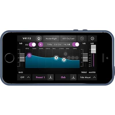Harbinger VARI V4415 15" 2,500W Powered Speaker With Tunable DSP and iOS App 2024 - BLACK image 4
