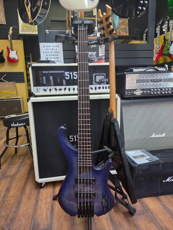 Ibanez EHB1505-PLF Bass 2020 - Pacific Blue Burst Flat image 1