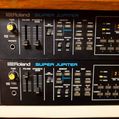 2 x Roland MKS-80 Super Jupiter with 1 x MPG-80 Programmer 1984 - 1989 - Black image 6