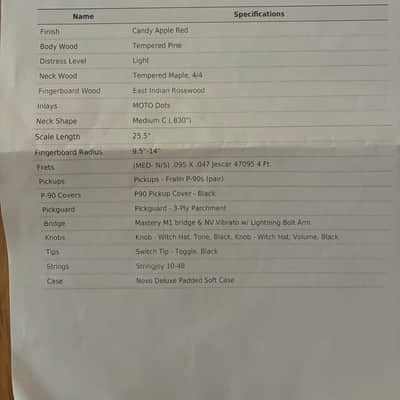 Playing demo link in Description!! Novo Serus J nucleus electric guitar Candy apple red with original case image 24