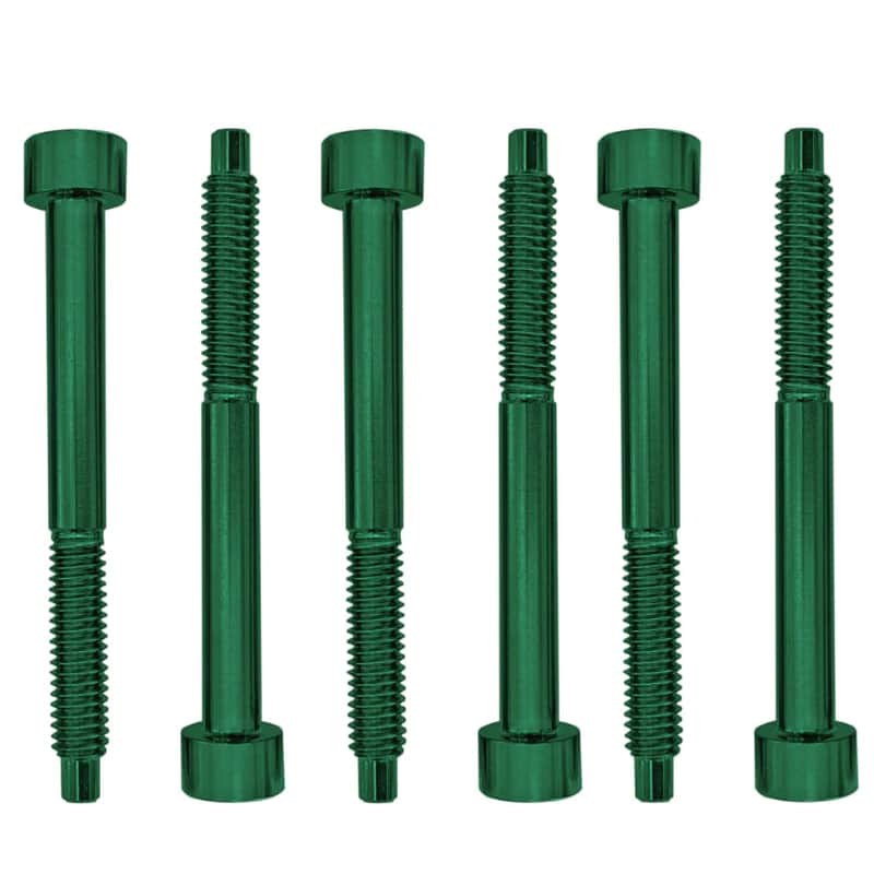 Genuine Floyd Rose FROSLSGNP Stainless Steel String Lock Screws, Green, Set of 6 image 1