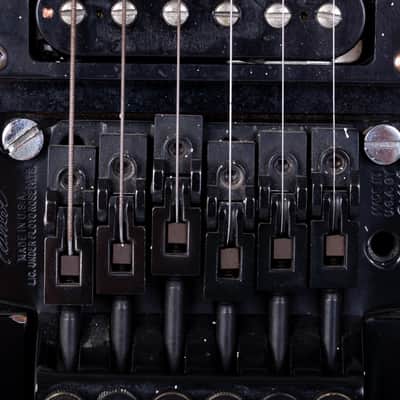 Kramer USA American Custom Gibson 490R / 498T Humbucker Pickups 1986-1987 Black Reverse Headstock image 4