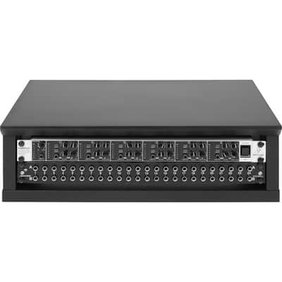 Gator Elite Furniture Series 2U Desktop Studio Rack in Standard Black Finish image 4