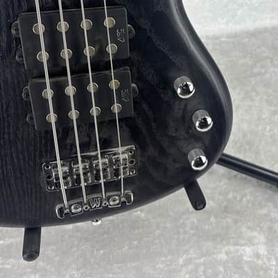 Warwick Rockbass Corvette $$ 4 string electric bass guitar in Nirvana black stai image 7
