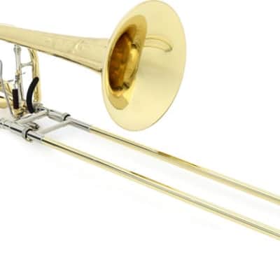S.E. Shires TBQ36YA Q Series Bass Trombone - Axial Flow - Clear Lacquer image 3