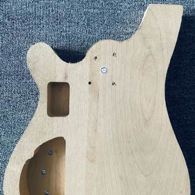 Solid Basswood Bass Guitar Unfinished DIY Project Body image 9
