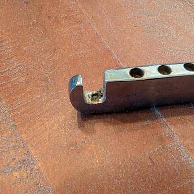 Unbranded Stop Bar Tailpiece With Stud Inserts And Adjusters Vintage Early 1970s Chrome image 8