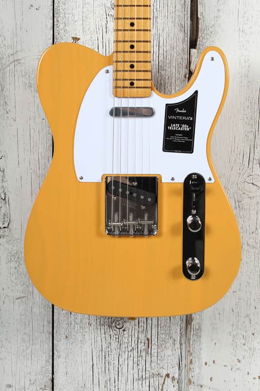 Fender Vintera III Late '50s Telecaster Electric Guitar Butterscotch w Gig Bag