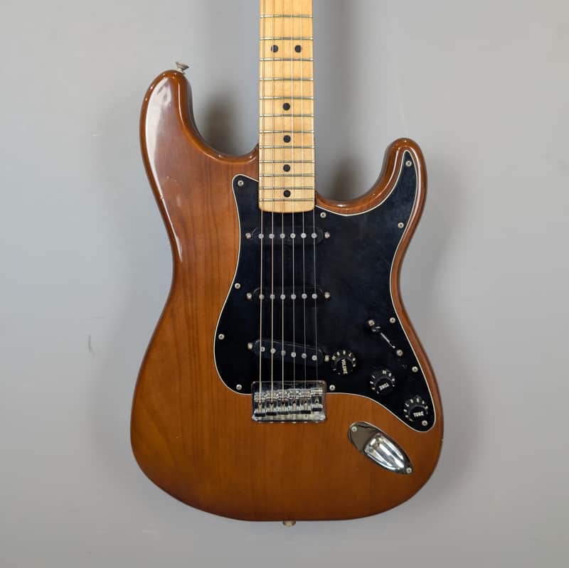 Fender Stratocaster with 3-Bolt Neck, Maple Fretboard 1977 - Walnut (Mocha) image 1